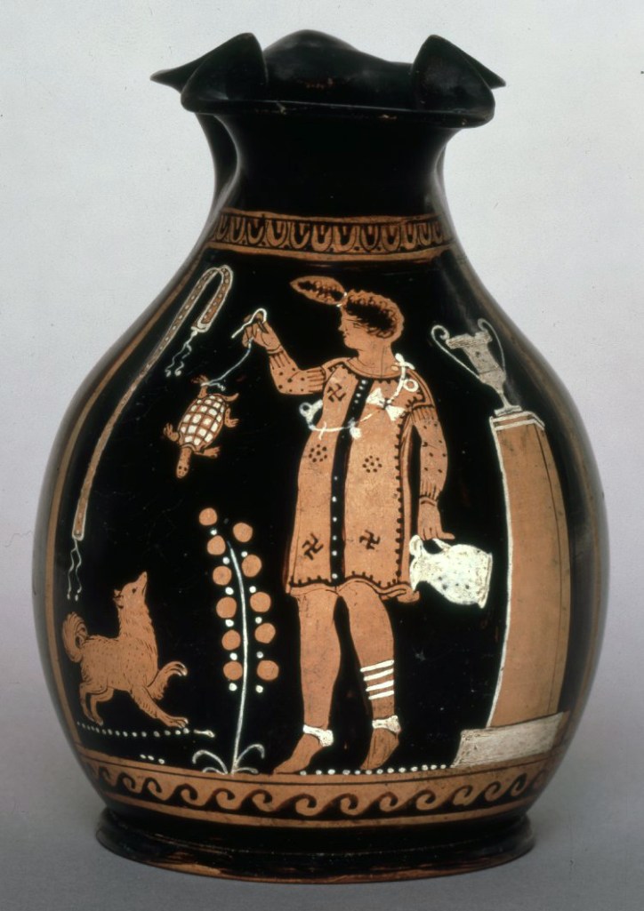 Chous, made in Puglia, Italy, ca. 360BC-350BC (Source) 