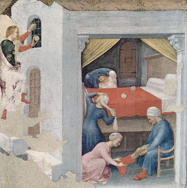 Gentile da Fabriano, c. 1425, Pinacoteca Vaticana, Rome (Source) http://lapouyette-unddiedingedeslebens.blogspot.com.au/2011/12/st-nicholas-day-nikolaustag.html