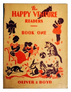 The Happy Venture Readers Book One: Playtime, by Fred J. Schonell and Irene Serjeant, Illustrated by C. J. McCall (Source http://www.artbooksdecor.com/product/the-happy-venture-readers-book-one-112829577.html )