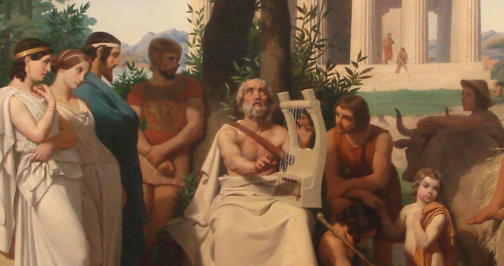 Jean-Baptiste Auguste Leloir, Homère. Oil on Canvas, 1841.